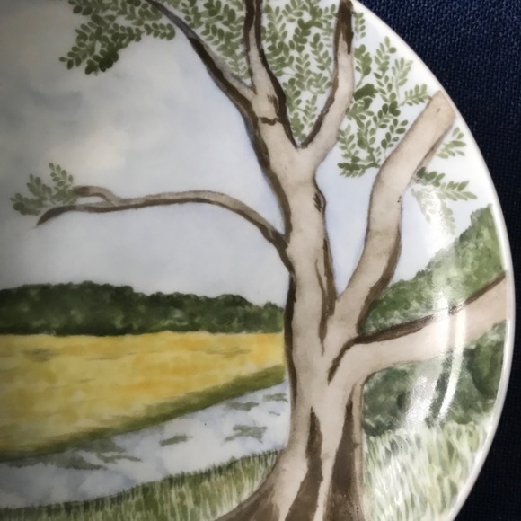 Vintage Rare Schonwald Hand Painted Wall Plate / Dish Danmark 1959 - Picture 4 of 6